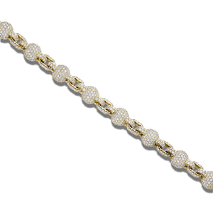 Diamond Ball Chain - Shyne Jewelers DIABALLCHAINY Yellow Gold Shyne Jewelers