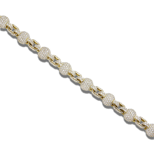 Diamond Ball Chain - Shyne Jewelers DIABALLCHAINY Yellow Gold Shyne Jewelers