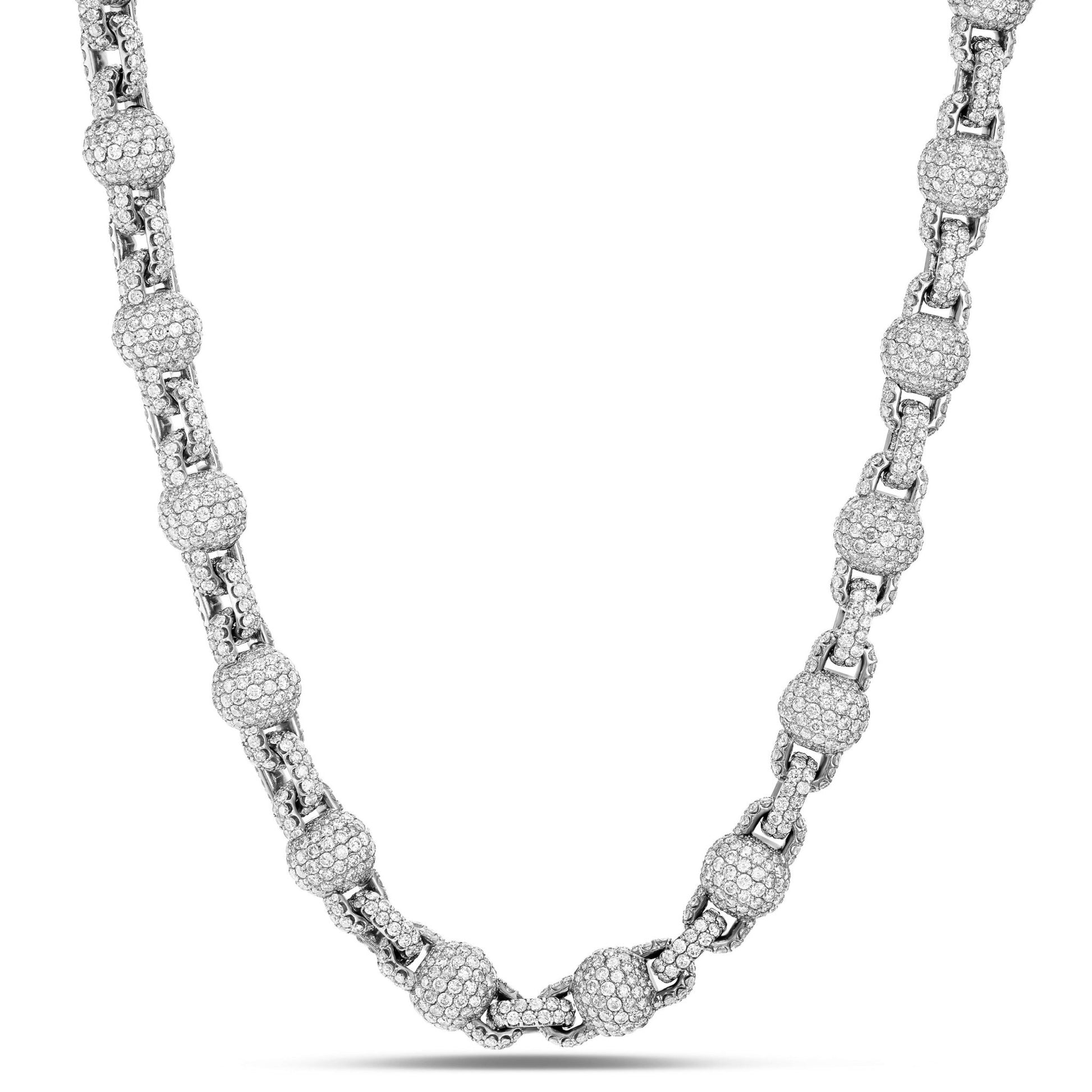 Diamond Ball Chain - Shyne Jewelers DIABALLCHAINW White Gold Shyne Jewelers