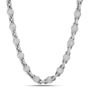 Diamond Ball Chain - Shyne Jewelers DIABALLCHAINW White Gold Shyne Jewelers