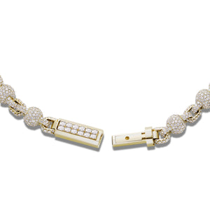 Diamond Ball Chain - Shyne Jewelers DIABALLCHAINY Yellow Gold Shyne Jewelers