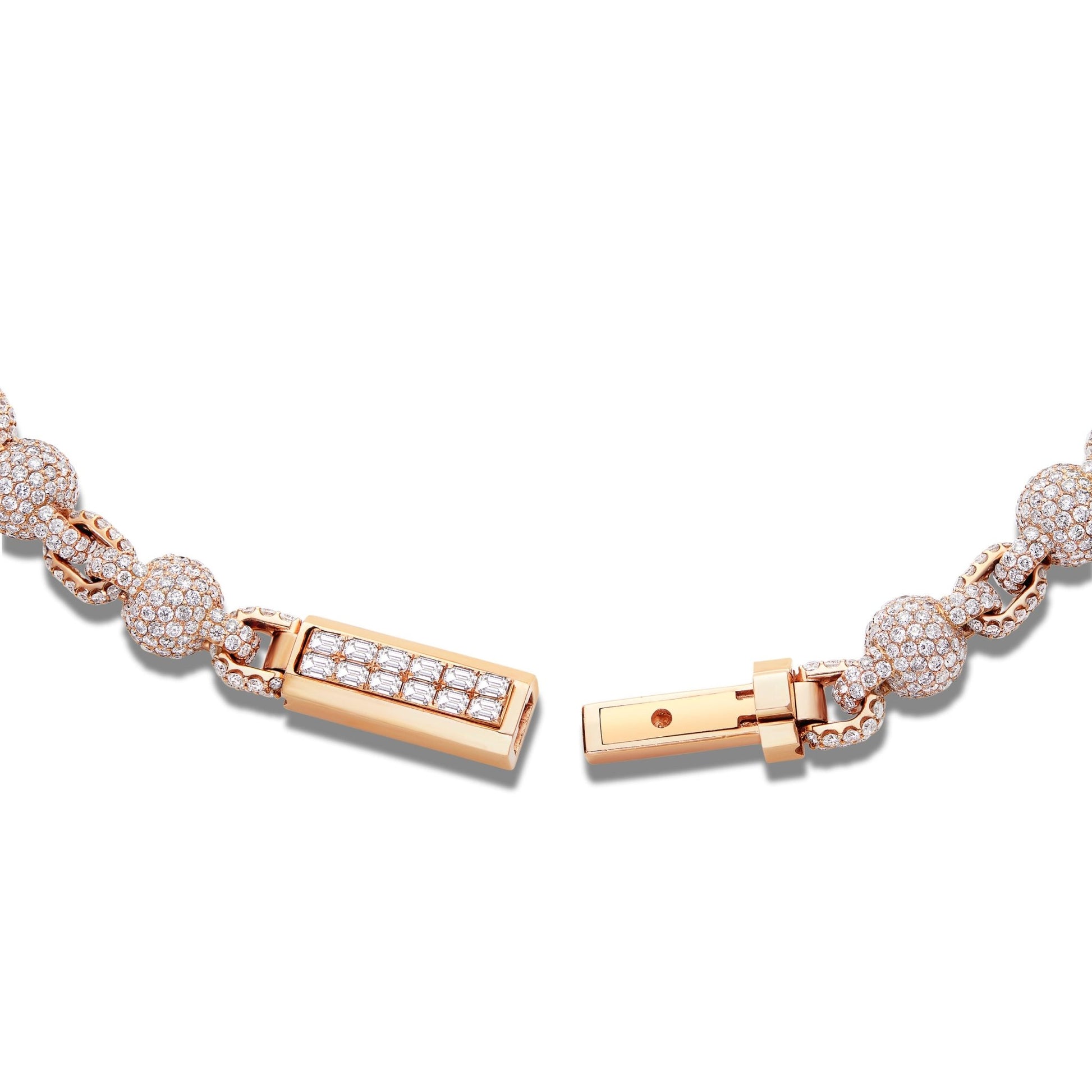 Diamond Ball Chain - Shyne Jewelers DIABALLCHAINR Rose Gold Shyne Jewelers