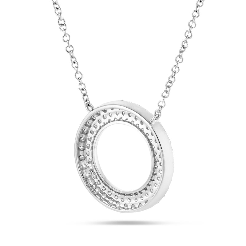 Diamond Circle Necklace - Shyne Jewelers 165-00202 White Gold Shyne Jewelers