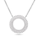 Diamond Circle Necklace - Shyne Jewelers 165-00202 White Gold Shyne Jewelers