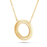 Diamond Circle Necklace - Shyne Jewelers 165-00202 Yellow Gold Shyne Jewelers