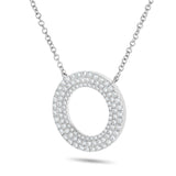 Diamond Circle Necklace - Shyne Jewelers 165-00202 White Gold Shyne Jewelers