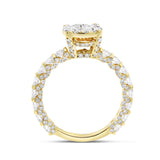 Diamond Cluster Eternity Engagement Ring - Shyne Jewelers 100-00361 Yellow Gold Shyne Jewelers