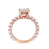 Diamond Cluster Eternity Engagement Ring - Shyne Jewelers 100-00358 Rose Gold Shyne Jewelers
