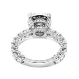 Diamond Cluster Eternity Engagement Ring - Shyne Jewelers 100-00358 White Gold Shyne Jewelers
