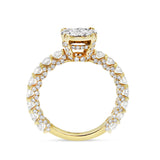 Diamond Cluster Eternity Engagement Ring - Shyne Jewelers 100-00358 Yellow Gold Shyne Jewelers
