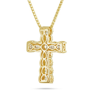 Diamond Cross Pendant - Shyne Jewelers Yellow Gold Shyne Jewelers
