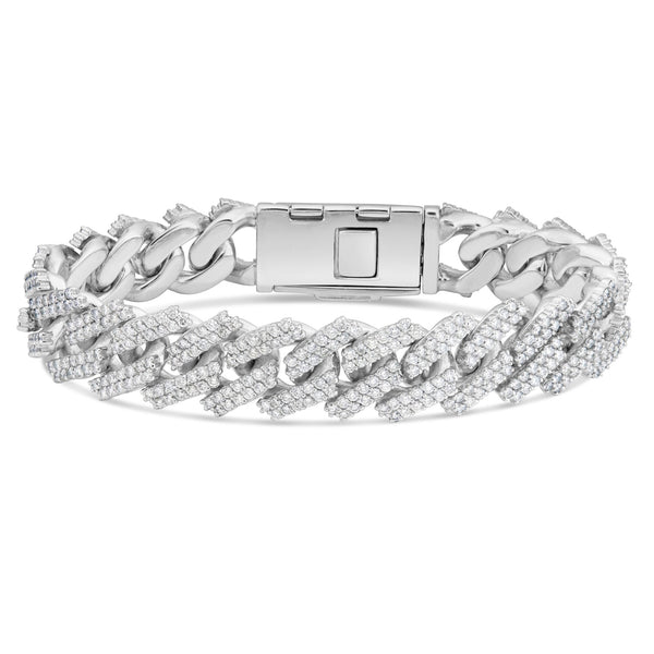 Diamond Cuban Bracelet, 16 mm - Shyne Jewelers Shyne Jewelers
