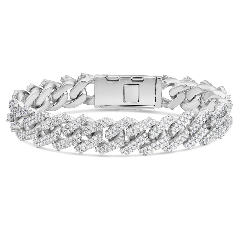 Diamond Cuban Bracelet, 16 mm - Shyne Jewelers Shyne Jewelers