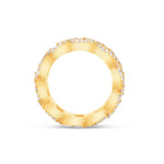 Diamond Cuban Link Ring - Shyne Jewelers 135-00081 Yellow Gold 4 Shyne Jewelers