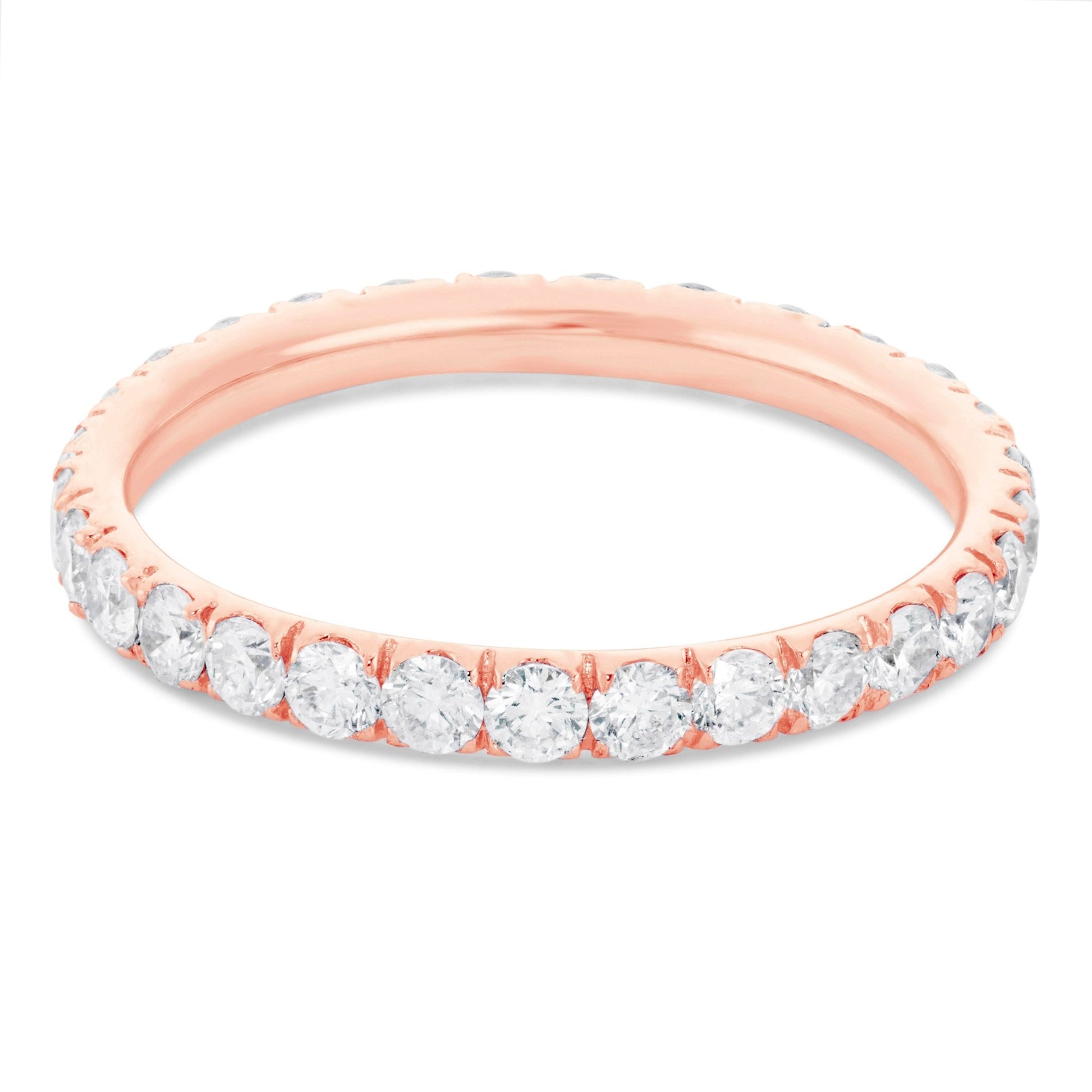 Diamond Eternity Band - Shyne Jewelers Rose Gold 4 Shyne Jewelers