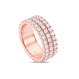 Diamond Eternity Band - Shyne Jewelers SJ15542RG Rose Gold Shyne Jewelers