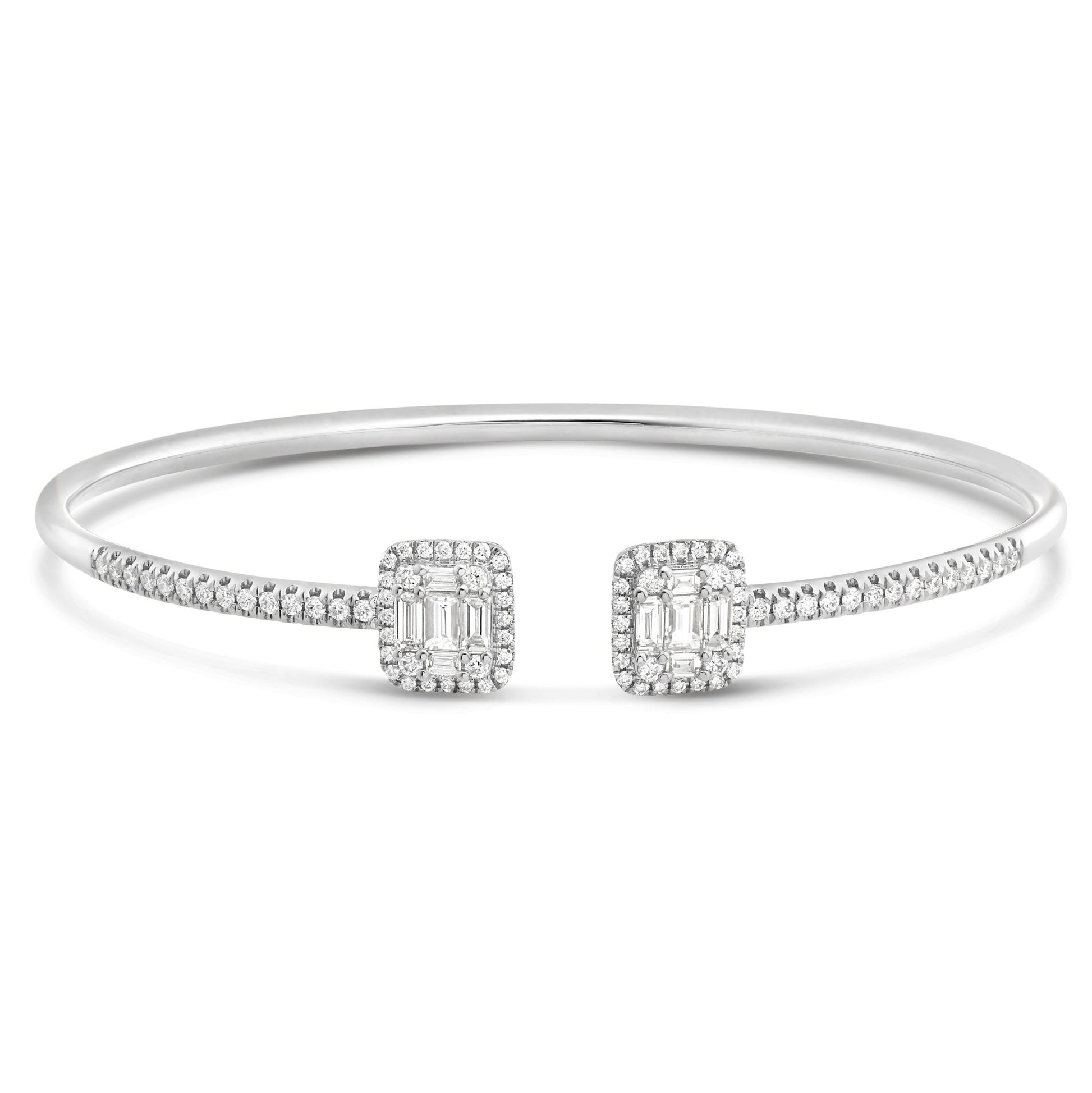 Diamond Fashion Bangle - Shyne Jewelers White Gold Shyne Jewelers