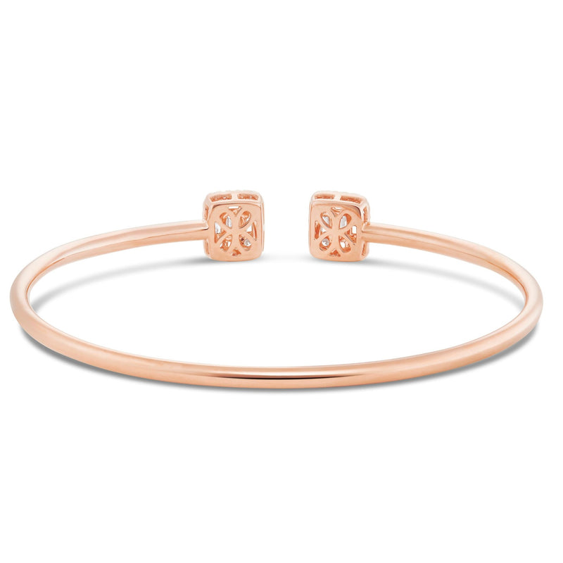 Diamond Fashion Bangle - Shyne Jewelers Rose Gold Shyne Jewelers