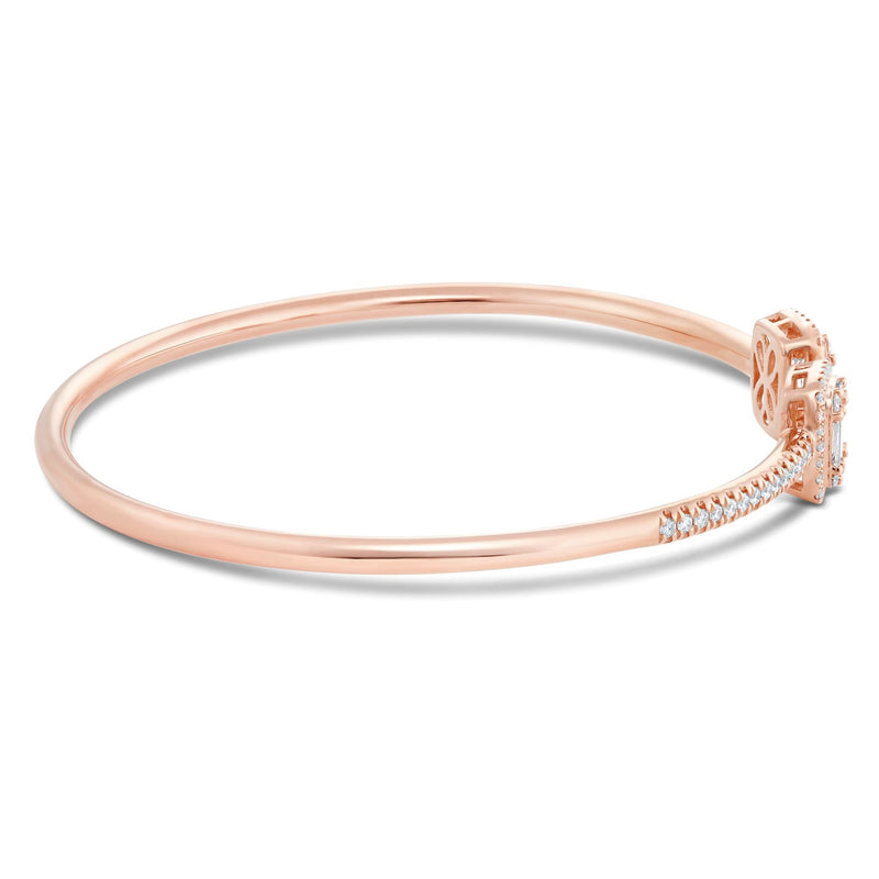 Diamond Fashion Bangle - Shyne Jewelers Rose Gold Shyne Jewelers