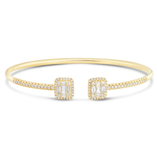 Diamond Fashion Bangle - Shyne Jewelers Yellow Gold Shyne Jewelers