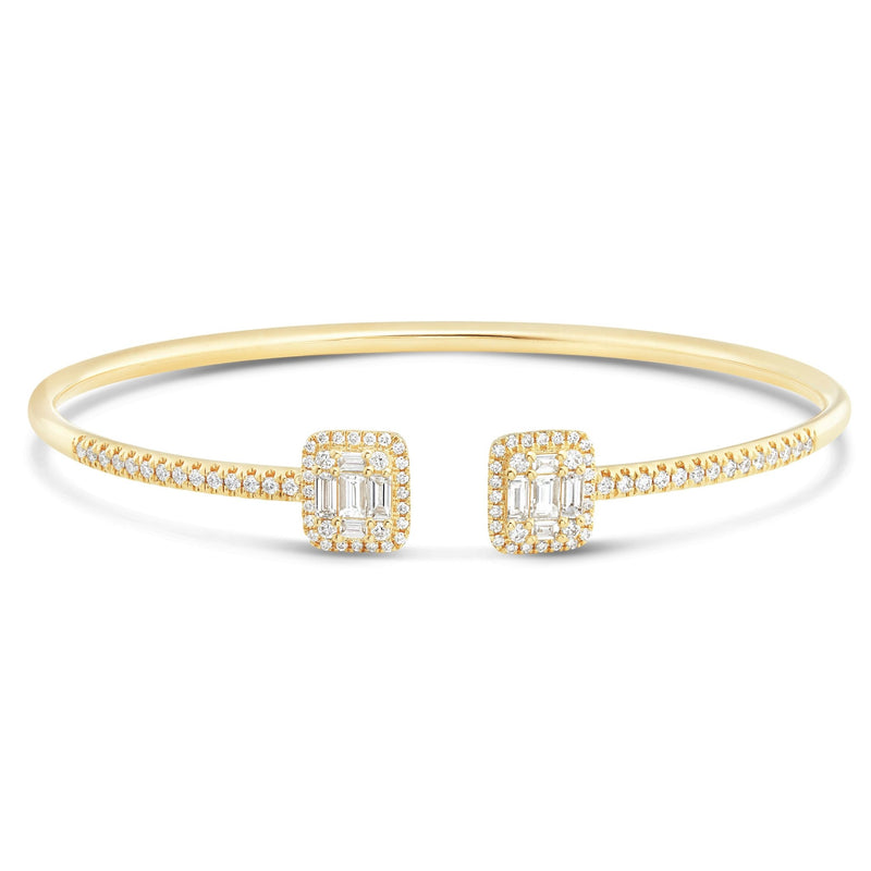 Diamond Fashion Bangle - Shyne Jewelers Yellow Gold Shyne Jewelers