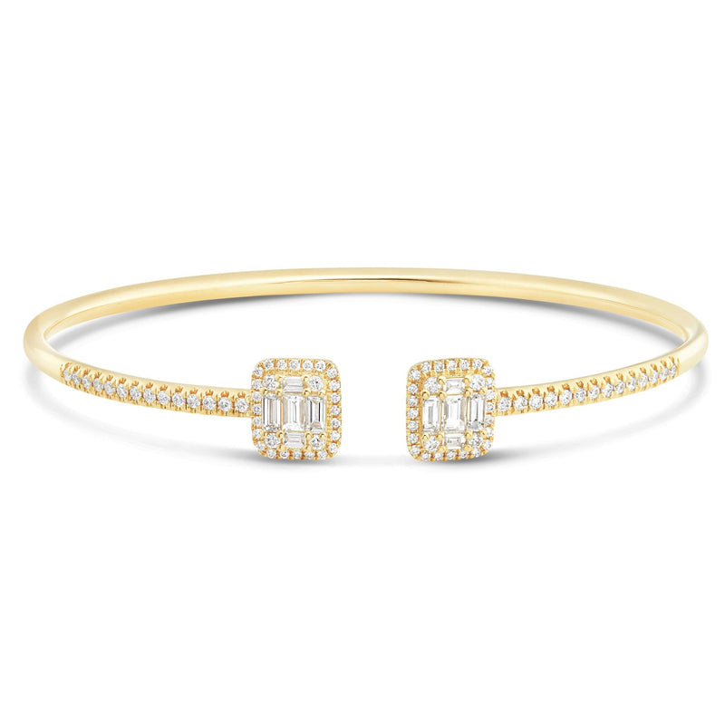 Diamond Fashion Bangle - Shyne Jewelers Yellow Gold Shyne Jewelers