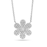 Diamond Flower Necklace - Shyne Jewelers 165-00205 Shyne Jewelers