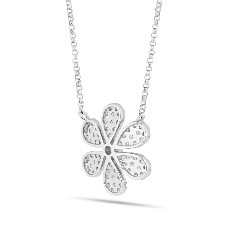 Diamond Flower Necklace - Shyne Jewelers 165-00205 Shyne Jewelers