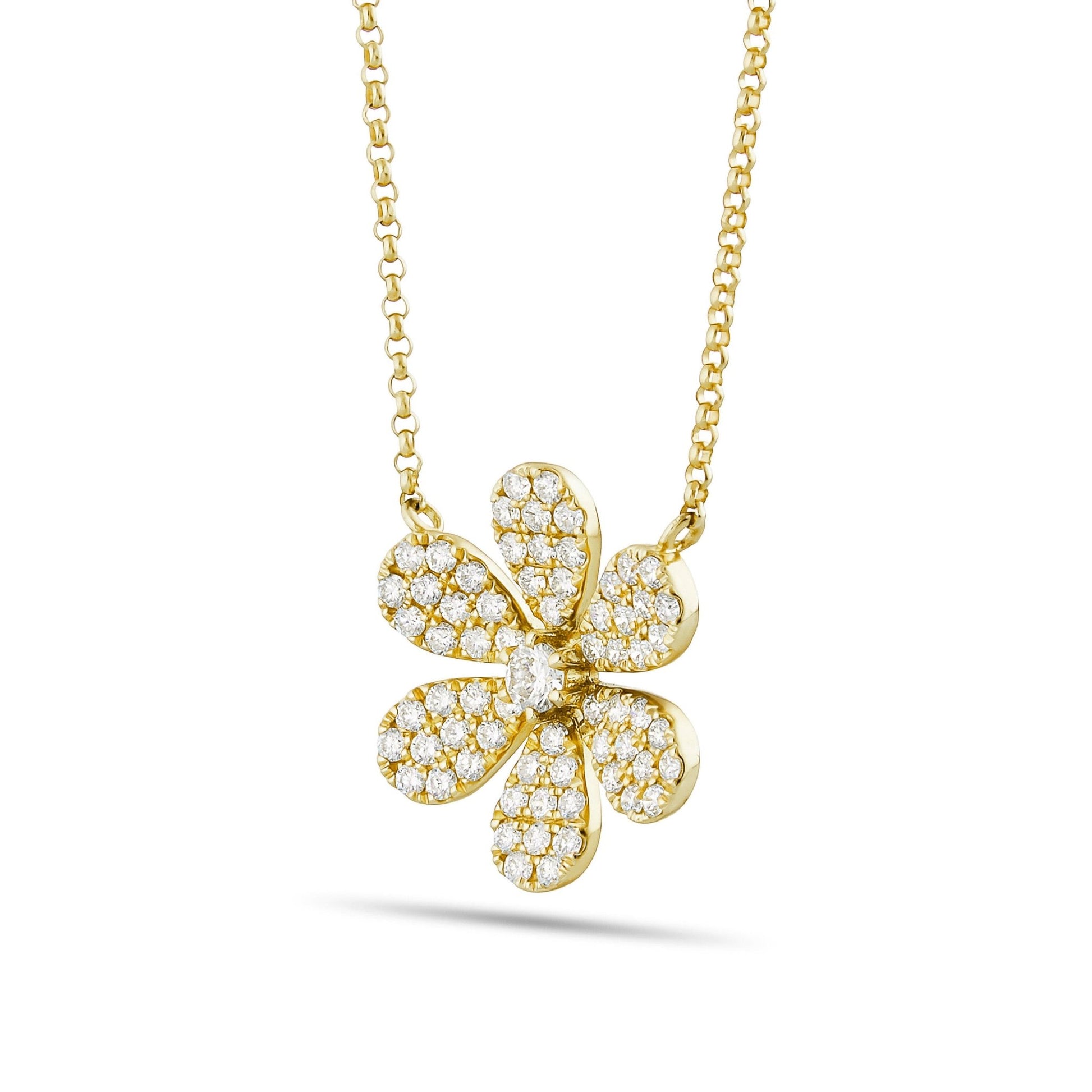 Diamond Flower Necklace - Shyne Jewelers 165-00205 Shyne Jewelers