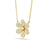 Diamond Flower Necklace - Shyne Jewelers 165-00205 Shyne Jewelers