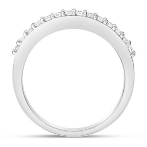 Diamond Half Eternity Ring - Shyne Jewelers L1217980 4 Shyne Jewelers
