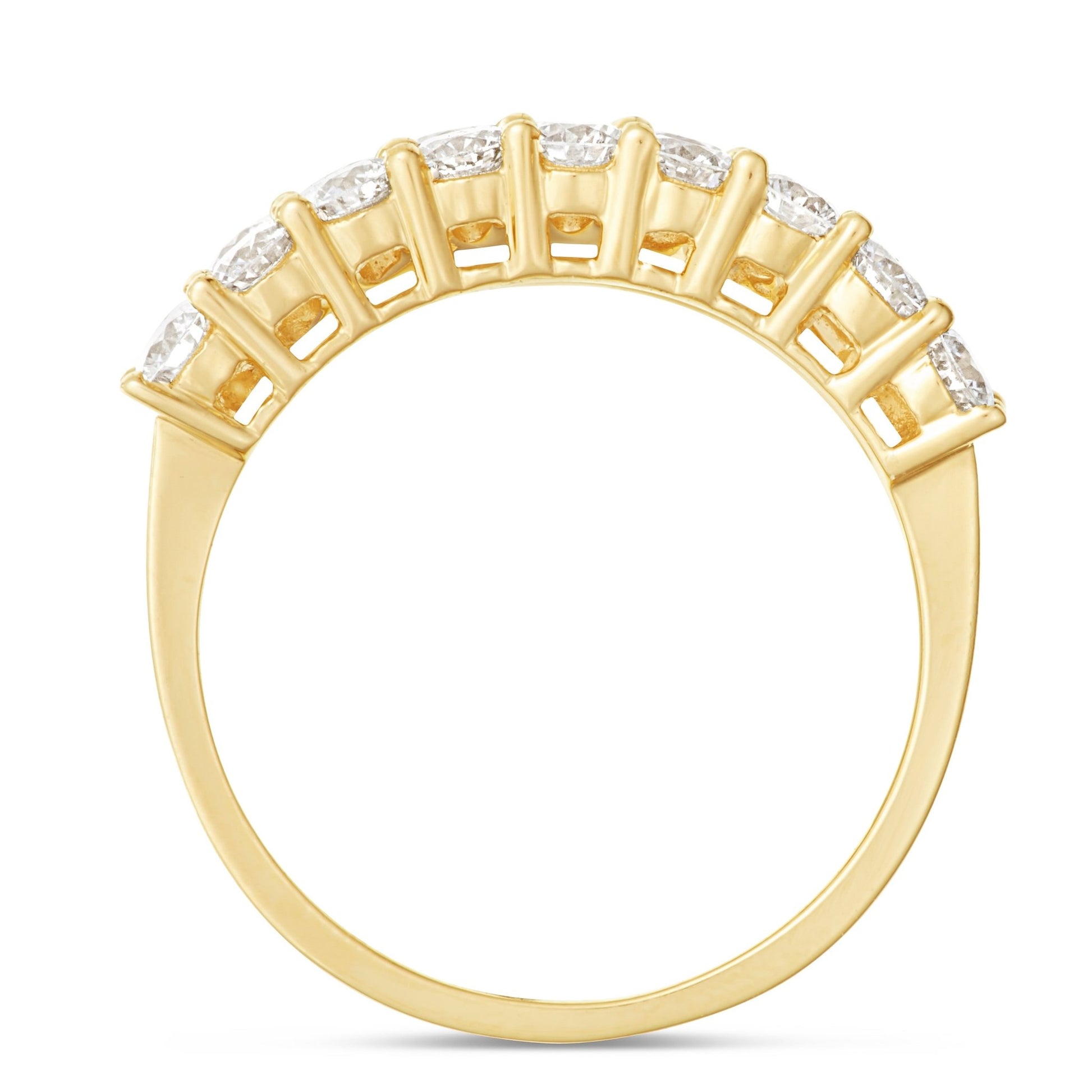 Diamond Half Eternity Ring - Shyne Jewelers L1217937 4 Shyne Jewelers