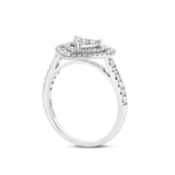 Diamond Halo Heart Ring - Shyne Jewelers DIAHEARTHALORING_1 White Gold Shyne Jewelers