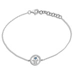 Diamond Hamsa Charm Bracelet - Shyne Jewelers 170-00260 White Gold Shyne Jewelers