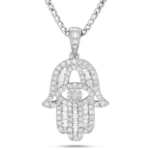 Diamond Hamsa Pendant - Shyne Jewelers Shyne Jewelers