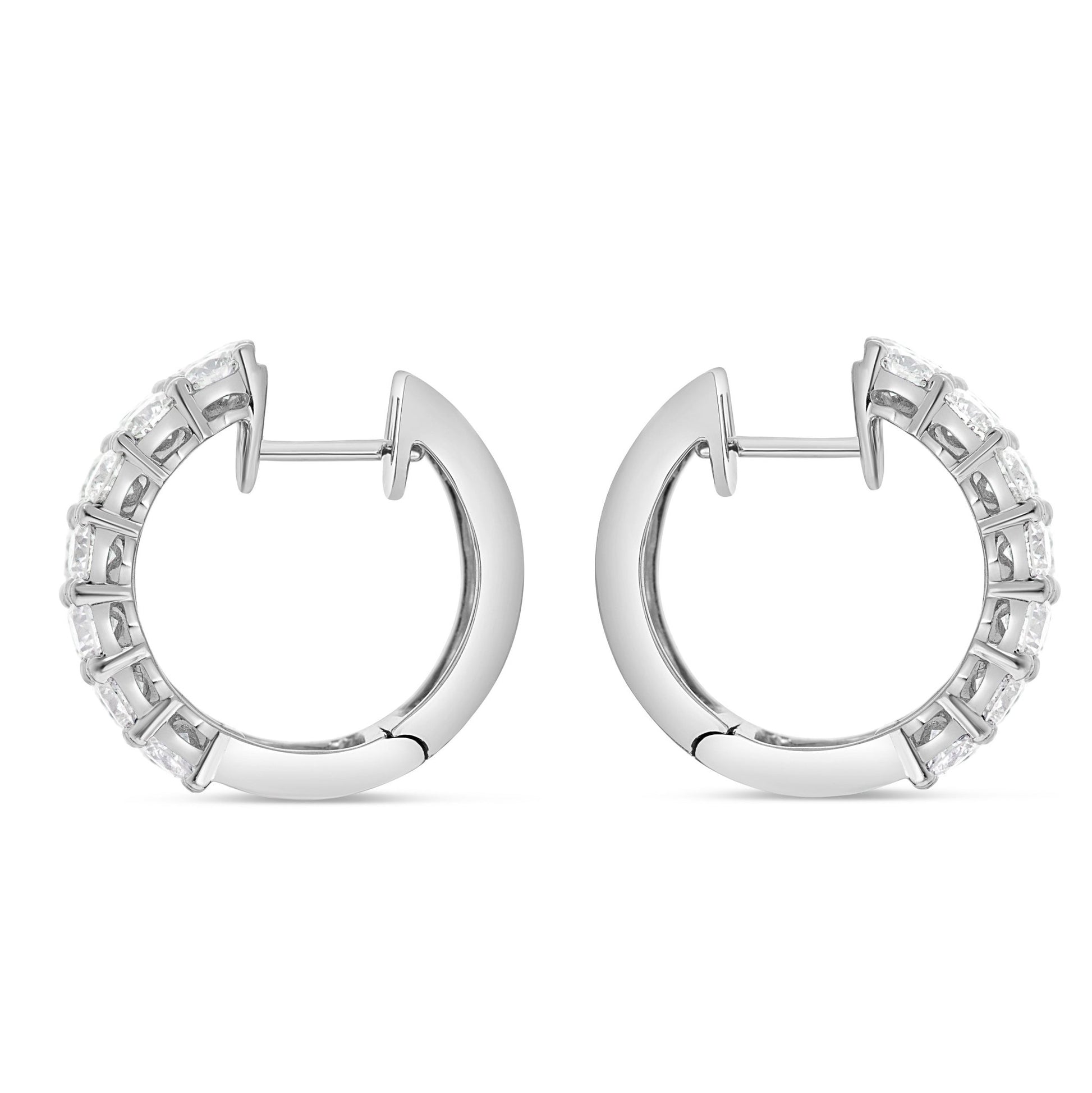 Diamond Huggy Earrings, Large - Shyne Jewelers DE0372 Shyne Jewelers