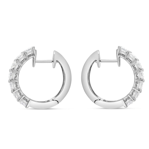 Diamond Huggy Earrings, Large - Shyne Jewelers DE0372 Shyne Jewelers