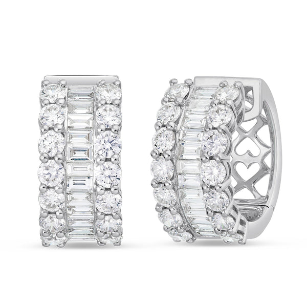 Diamond Huggy Earrings, Large - Shyne Jewelers DE0372 Shyne Jewelers