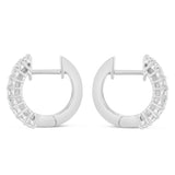 Diamond Huggy Earrings, Medium - Shyne Jewelers DE10433 White Gold Shyne Jewelers