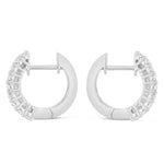 Diamond Huggy Earrings, Medium - Shyne Jewelers DE10433 White Gold Shyne Jewelers