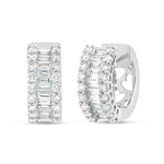 Diamond Huggy Earrings, Medium - Shyne Jewelers DE10433 White Gold Shyne Jewelers