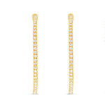 Diamond Inside-out Hoops, 1.5