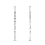 Diamond Inside-out Hoops, 1.5