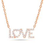 Diamond LOVE Pendant - Shyne Jewelers Rose Gold Shyne Jewelers