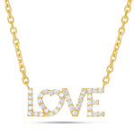 Diamond LOVE Pendant - Shyne Jewelers Yellow Gold Shyne Jewelers