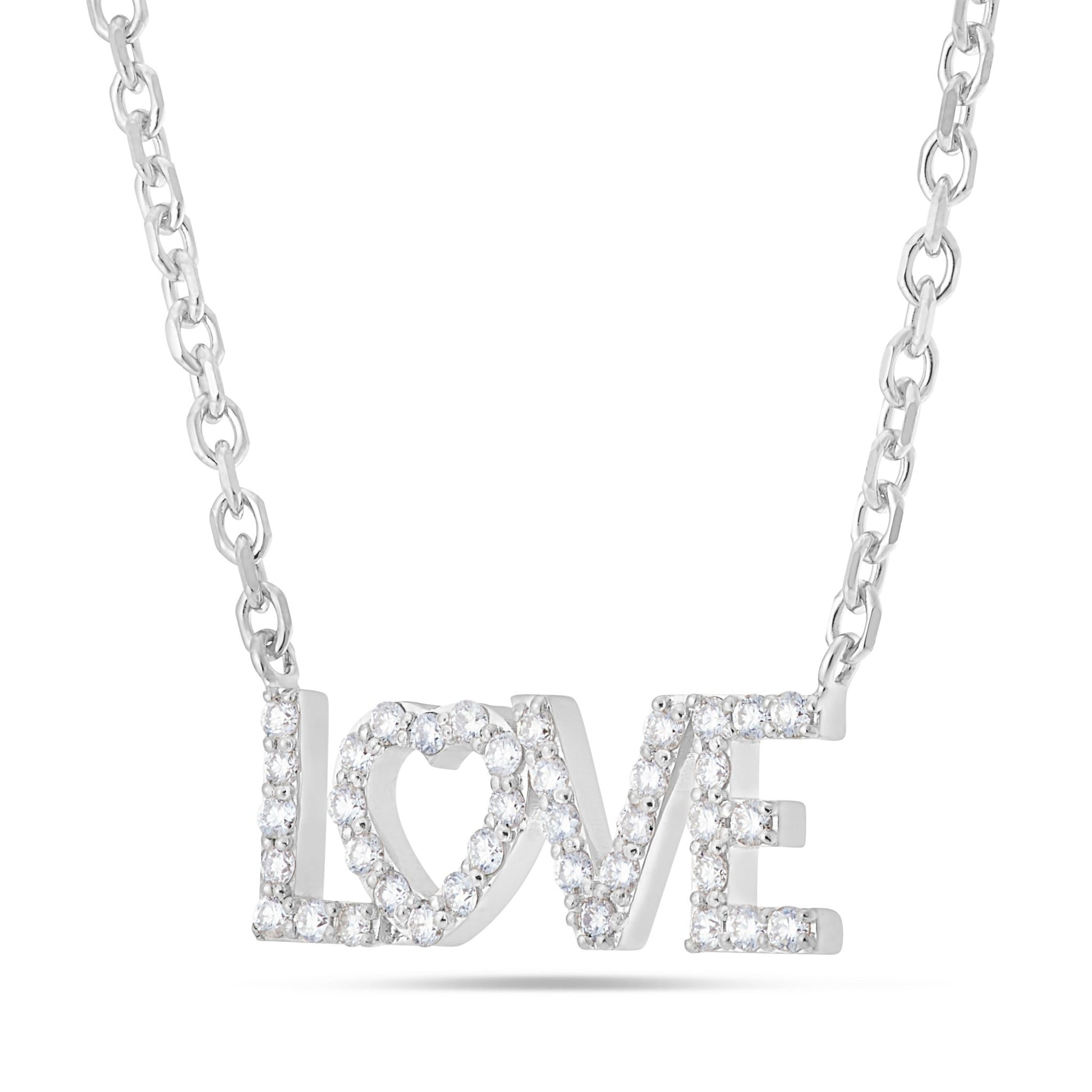 Diamond LOVE Pendant - Shyne Jewelers White Gold Shyne Jewelers