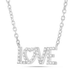 Diamond LOVE Pendant - Shyne Jewelers White Gold Shyne Jewelers