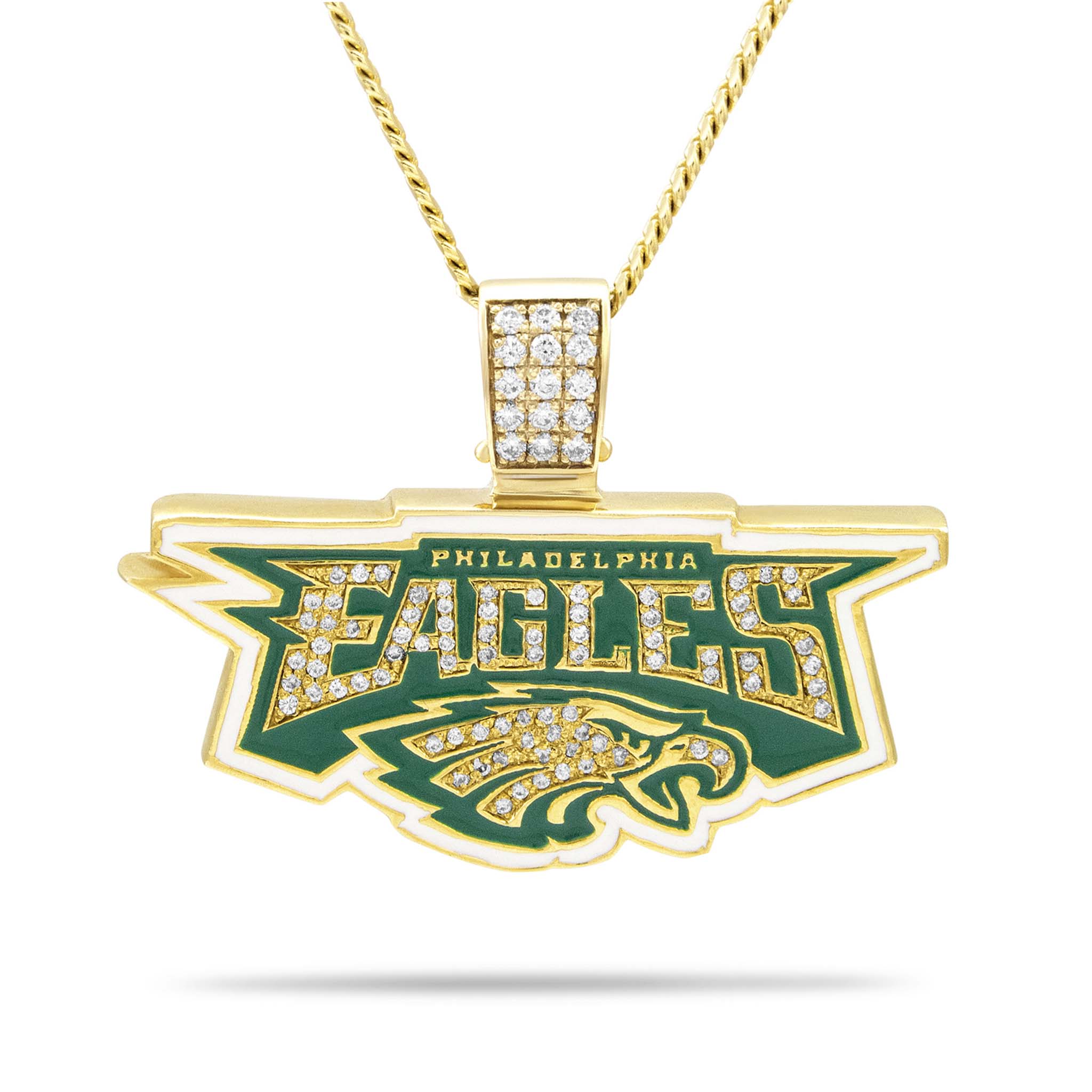 Philadelphia Eagles Gold-Plated Small Logo Pendant