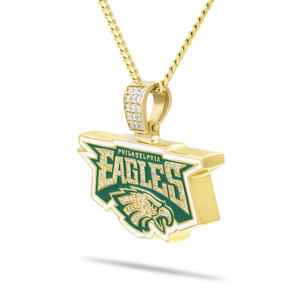 Diamond Philadelphia Eagles Pendant - Shyne Jewelers Shyne Jewelers
