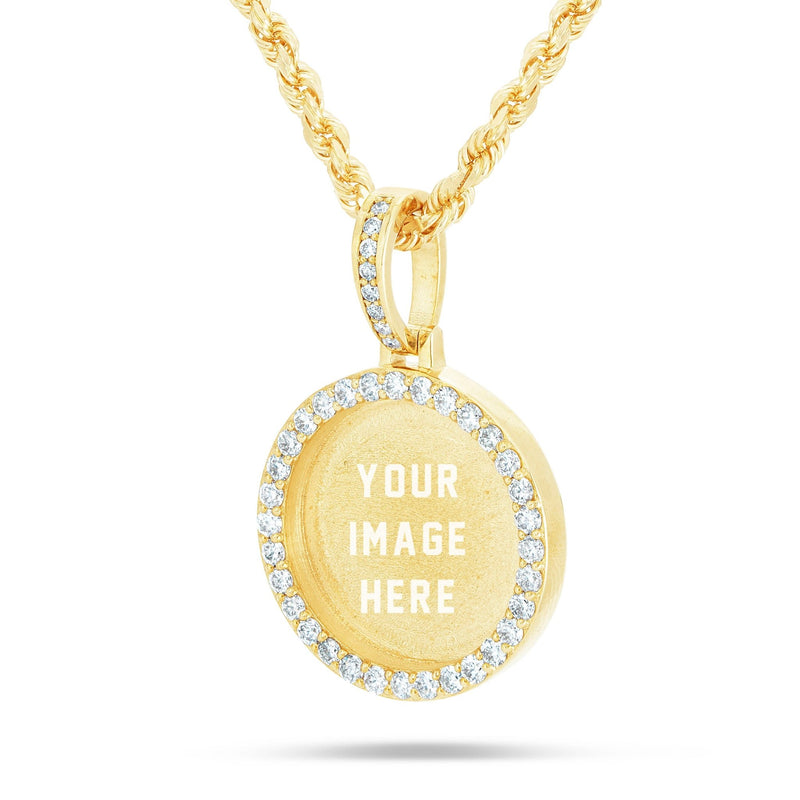 Diamond Picture Pendant, 1 Inch - Shyne Jewelers 160-00047 10KT Gold Yellow Gold SI Shyne Jewelers